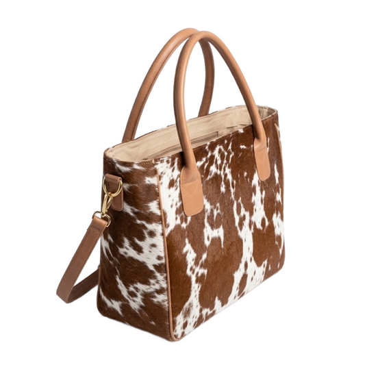 Cowhide Tote Bag - HairOn Cowhide Tote Bag Purse - Cowhide Shoulder Bag