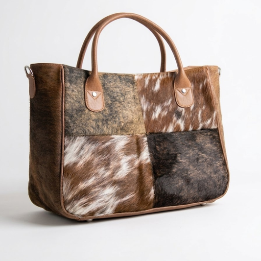 Cowhide Tote Bag - HairOn Cowhide Tote Bag Purse - Western Cowhide Purse Cowhide Shoulder Bag