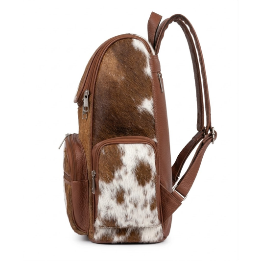 Real Cowhide Backpack Bag - Travel Bag - Hiking Backpack for Men & Women