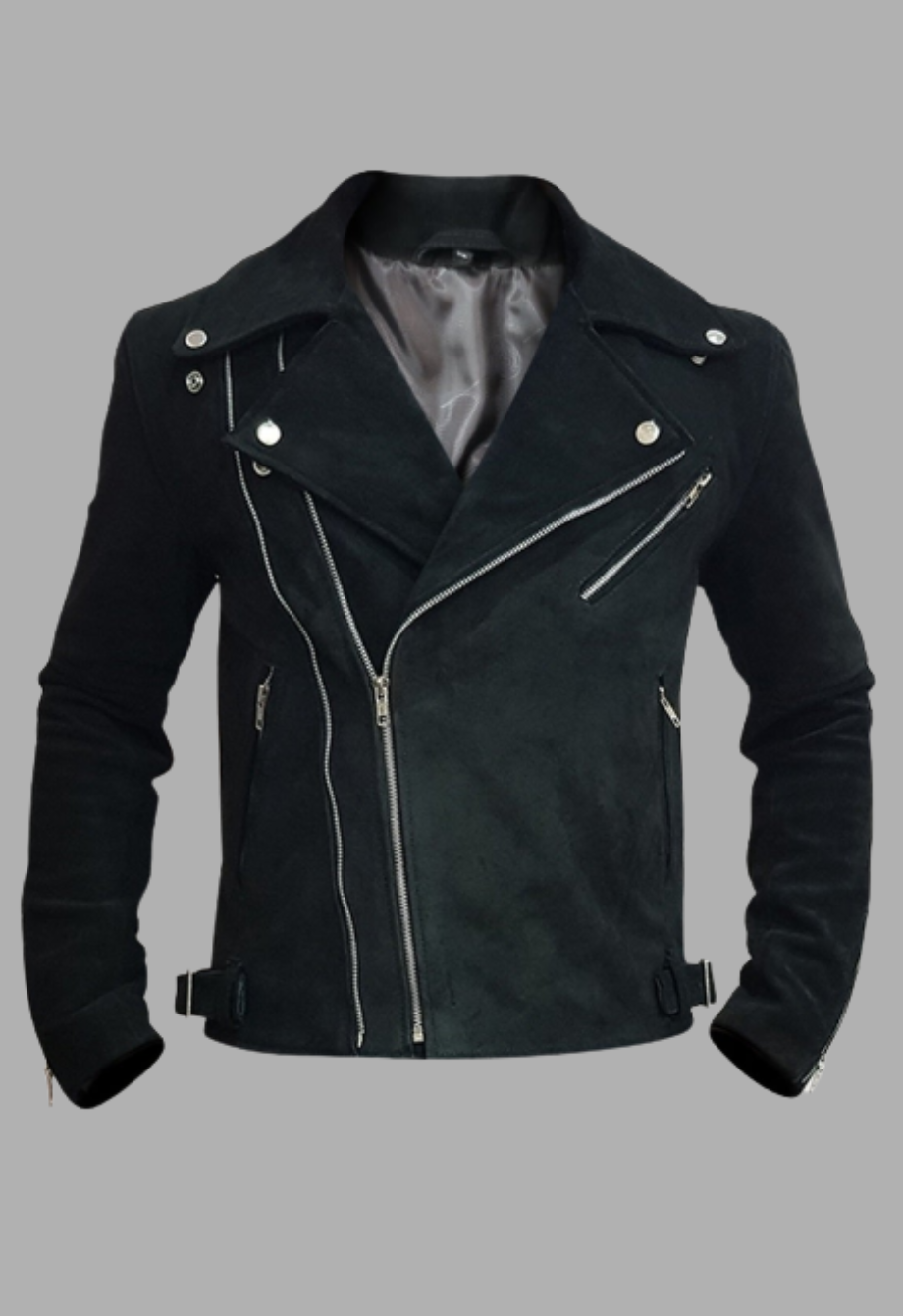 Mens designer 2025 suede jacket