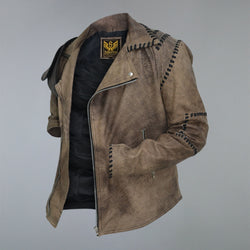 Mad Max 4 Fury Road Tom Hardy Distressed Leather Biker Jacket