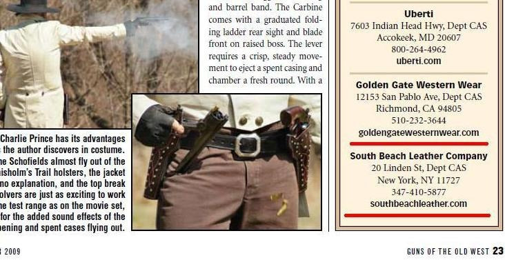 SouthBeachLeather On The OLD WEST MAGAZINE