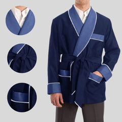 Men's Silky Smoking Classic & Luxurius Lightweight Satin Jacket