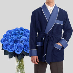 Men's Silky Smoking Classic & Luxurius Lightweight Satin Jacket
