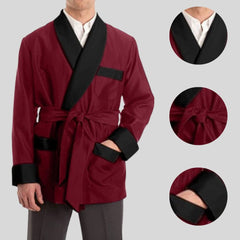 Men's Silky Smoking Classic & Luxurius Lightweight Satin Jacket