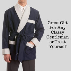 Men's Silky Smoking Classic & Luxurius Lightweight Satin Jacket