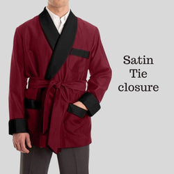 Men's Silky Smoking Classic & Luxurius Lightweight Satin Jacket