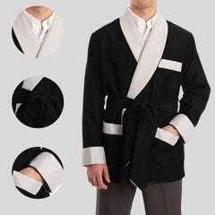 Men's Silky Smoking Classic & Luxurius Lightweight Satin Jacket