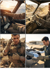 Desert Coyote Tan Nomex Flight Gloves | Genuine Leather Aviator Military Pilot Gloves