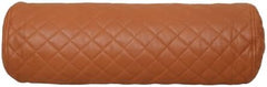 Quilted brown leather roll