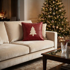 Minimalist Christmas Tree Winter Cushion Cover – Holiday Decor