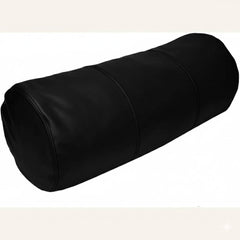 Genuine Lambskin Leather Bolster Cylinder Pillow Cover – Stitched Design