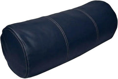 Genuine Lambskin Leather Bolster Cylinder Pillow Cover – Stitched Design
