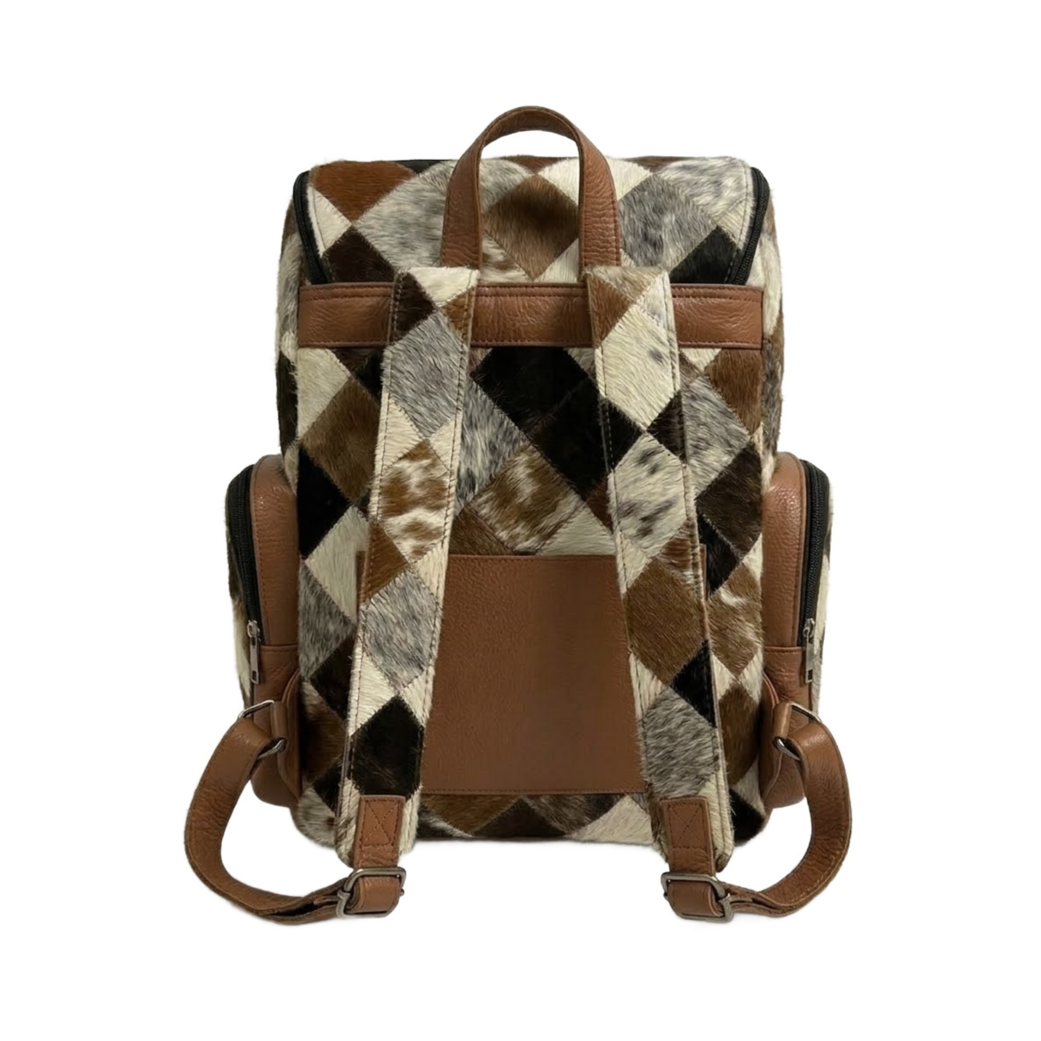 Cowhide Backpack Bag - Unisex Cowhide Leather Shoulder Bag
