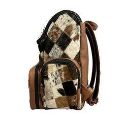 Cowhide Backpack Bag - Unisex Cowhide Leather Shoulder Bag - Unique Travel Backpack