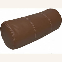 Genuine Lambskin Leather Bolster Cylinder Pillow Cover – Stitched Design