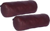 Genuine Lambskin Leather Neck Roll Pillow Cover – Quilted Bolster Cushion