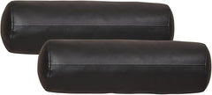 Genuine Lambskin Leather Neck Roll Pillow Cover – Quilted Bolster Cushion