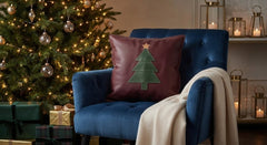 Minimalist Christmas Tree Winter Cushion Cover – Holiday Decor