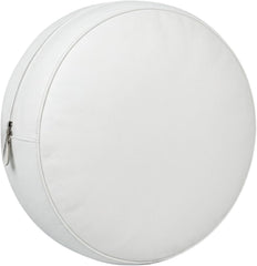 Round Genuine Leather Pillow Cover – Modern Cushion Case