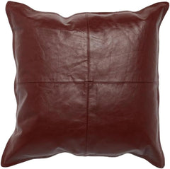 Genuine Lambskin Leather Pillow Cover – Soft Luxury Cushion Case