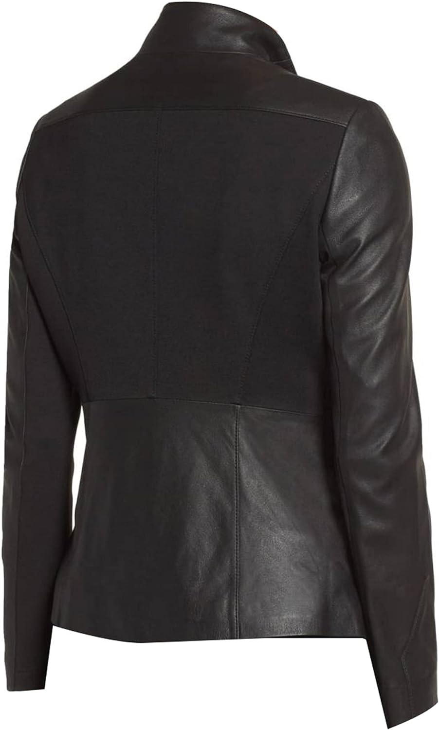 Ladies Black Real Lambskin Leather Fashion Jacket For Women