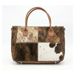 Cowhide Tote Bag - HairOn Cowhide Tote Bag Purse - Cowhide Shoulder Bag