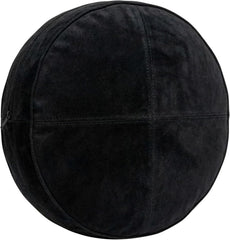 Round Genuine Leather Pillow Cover – Modern Cushion Case