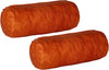 Genuine Lambskin Leather Neck Roll Pillow Cover – Quilted Bolster Cushion