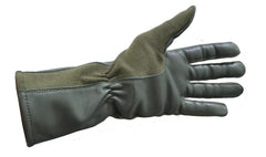 Nomex Military Flight Gloves Olive Drab | Genuine Leather Pilot & Aviator Gloves