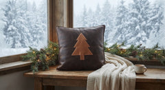 Minimalist Christmas Tree Winter Cushion Cover – Holiday Decor