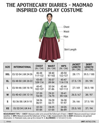 Maomao Inspired Anime Cosplay Costume – Green & Pink Traditional Style Outfit