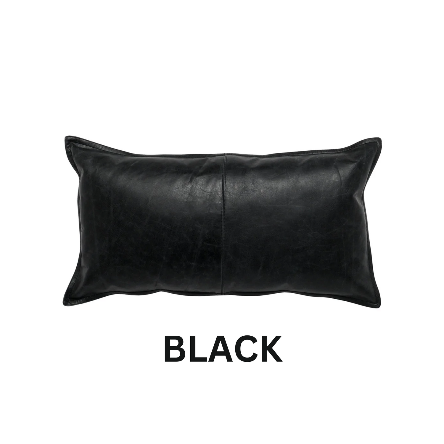 Genuine leather lumbar pillow sale