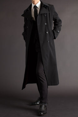 Double Breasted Napoleon Blazer Belted Trench Wool Coat Inverness Thick Melton Wool Coat