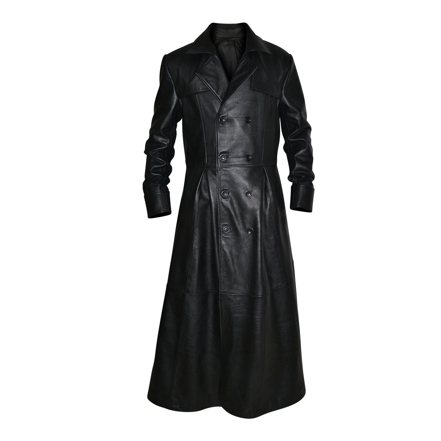 Long Black Trench Mens Fitted Trench Coat Mens Black Slim Fit