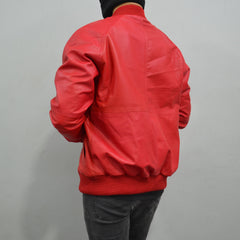 Men's Baseball Letterman Varsity Genuine Leather Bomber Jacket