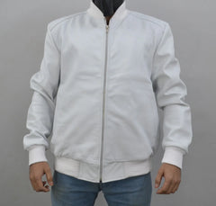 Men's Baseball Letterman Varsity Genuine Leather Bomber Jacket