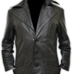 Al Pacino Carlito’s Way Brigante Black Real Leather Trench Coat Jacket