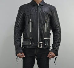 Terminator 3 Rise of the Machines Movie Black Padded Leather Jacket