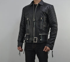 Terminator 3 Rise of the Machines Movie Black Padded Leather Jacket