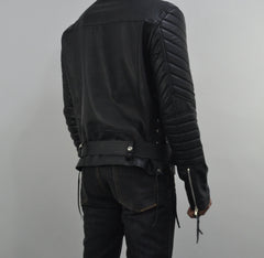 Terminator 3 Rise of the Machines Movie Black Padded Leather Jacket