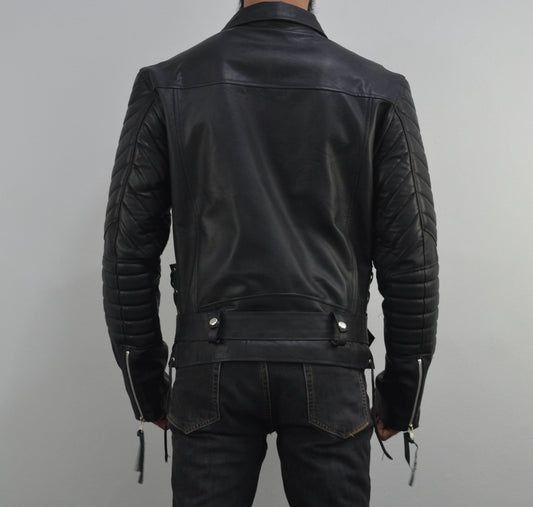 Terminator 3 Rise of the Machines Movie Black Padded Leather Jacket