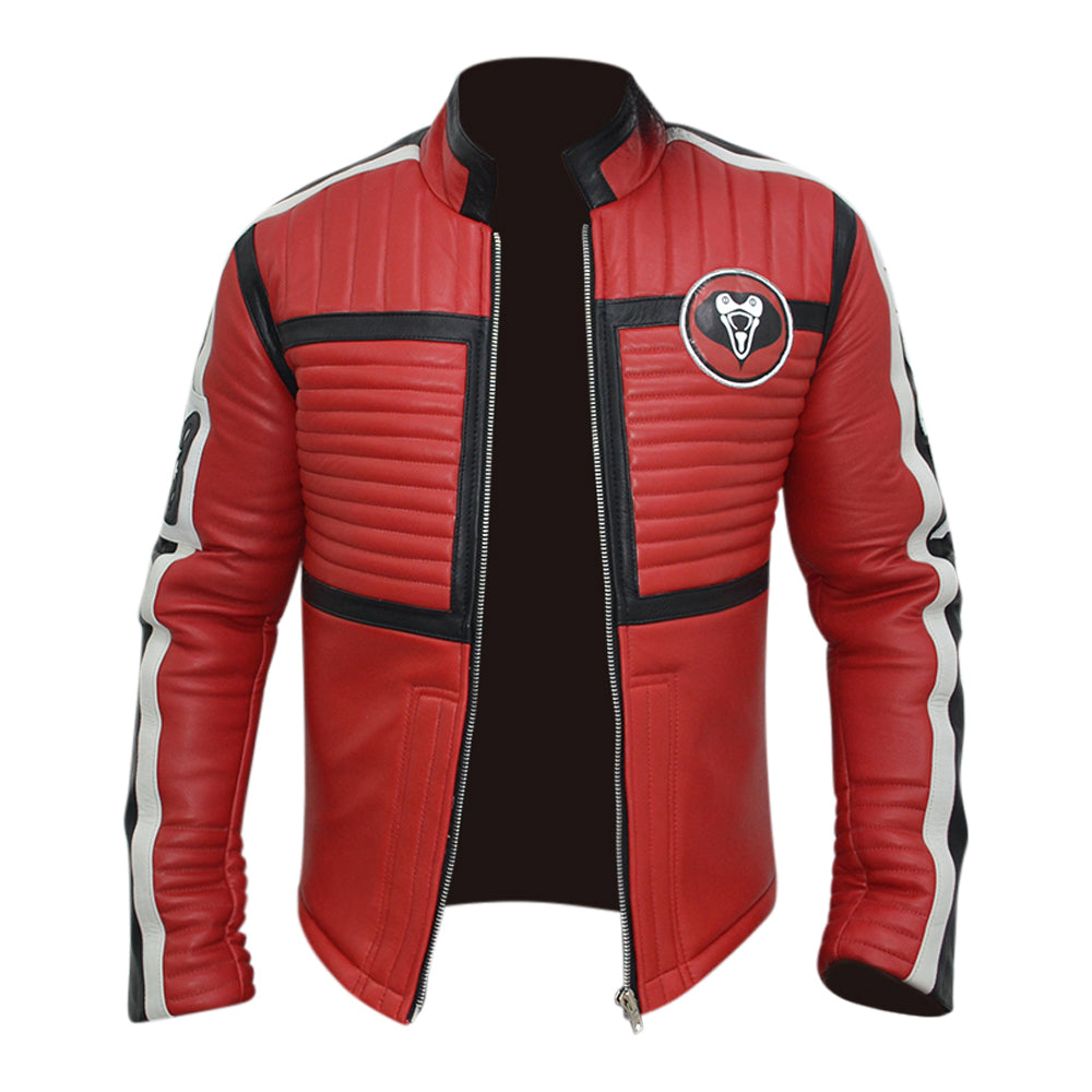 Kobra Kid Movie My Chemical Romance Red Real Leather Jacket
