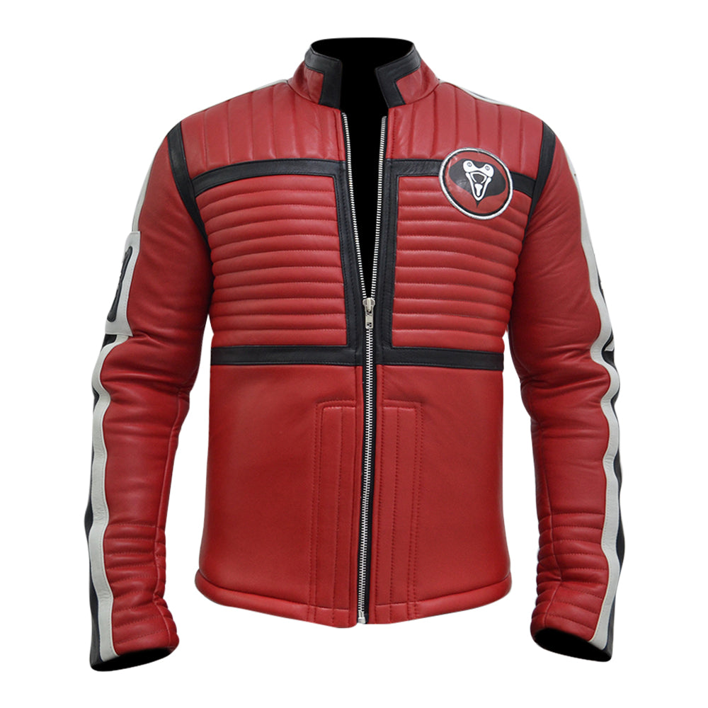 Kobra Kid Movie My Chemical Romance Red Real Leather Jacket
