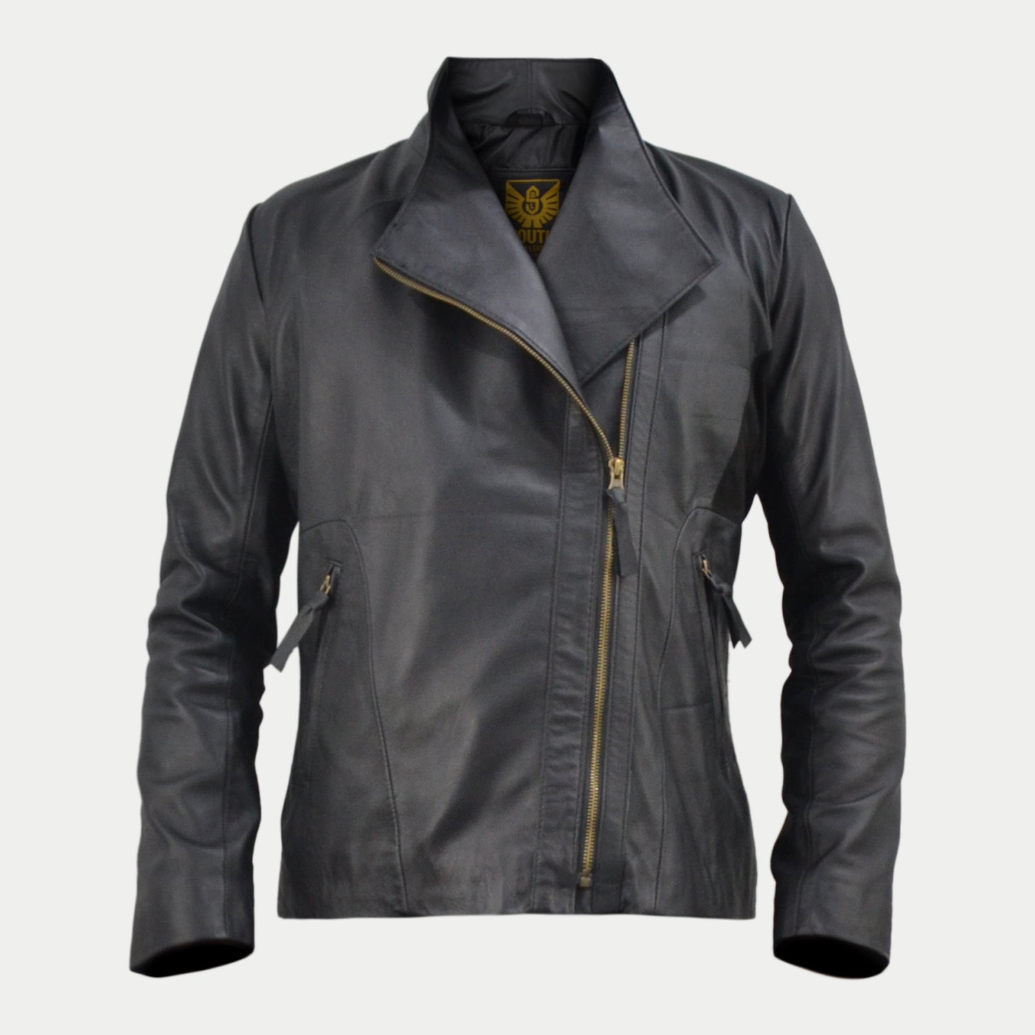 thumbnail image 2 of Designer Stylish Quilted Wear Lambskin Real Leather Biker Jacket For Women UW26 2 of 14