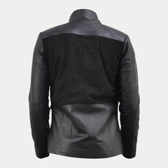 Ladies Black Real Lambskin Leather Fashion Jacket For Women