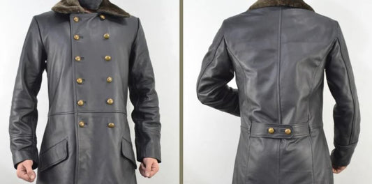 Button Set (14 Buttons) For World War 2 German Waffen Elite Leather Long Coat WW2 Officers 40's Coat