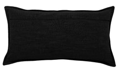 Premium Genuine Leather Lumbar Pillow Cover - Luxury Rectangular Decorative Cushion Case