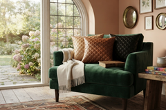 Leather Pillow Cover Decorative Sofa Quilted Cushion Case For Living Room & Bedroom