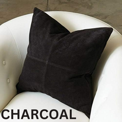 black suede pillow cover soft